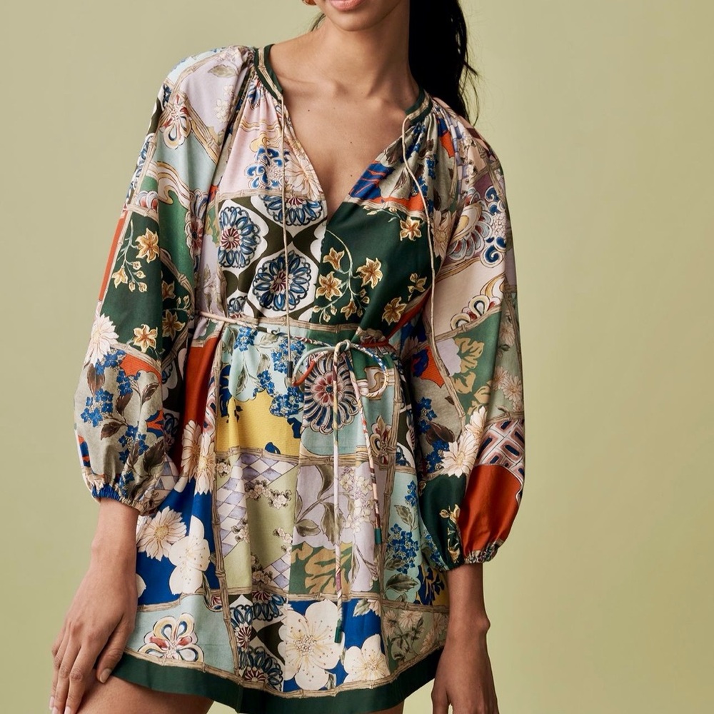 Alemais Multicolor Patchwork Dress